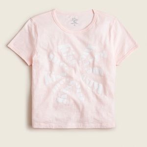 NWOT J Crew Fitted "Kiss Me" crewneck T-shirt L